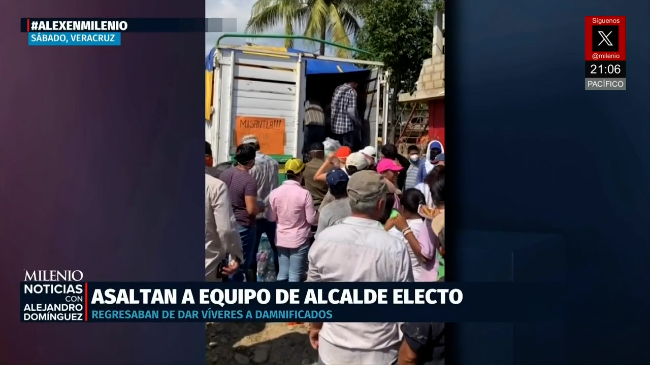 Alcalde de Misantla denuncia robo tras entregar apoyos por inundaciones en Poza Rica