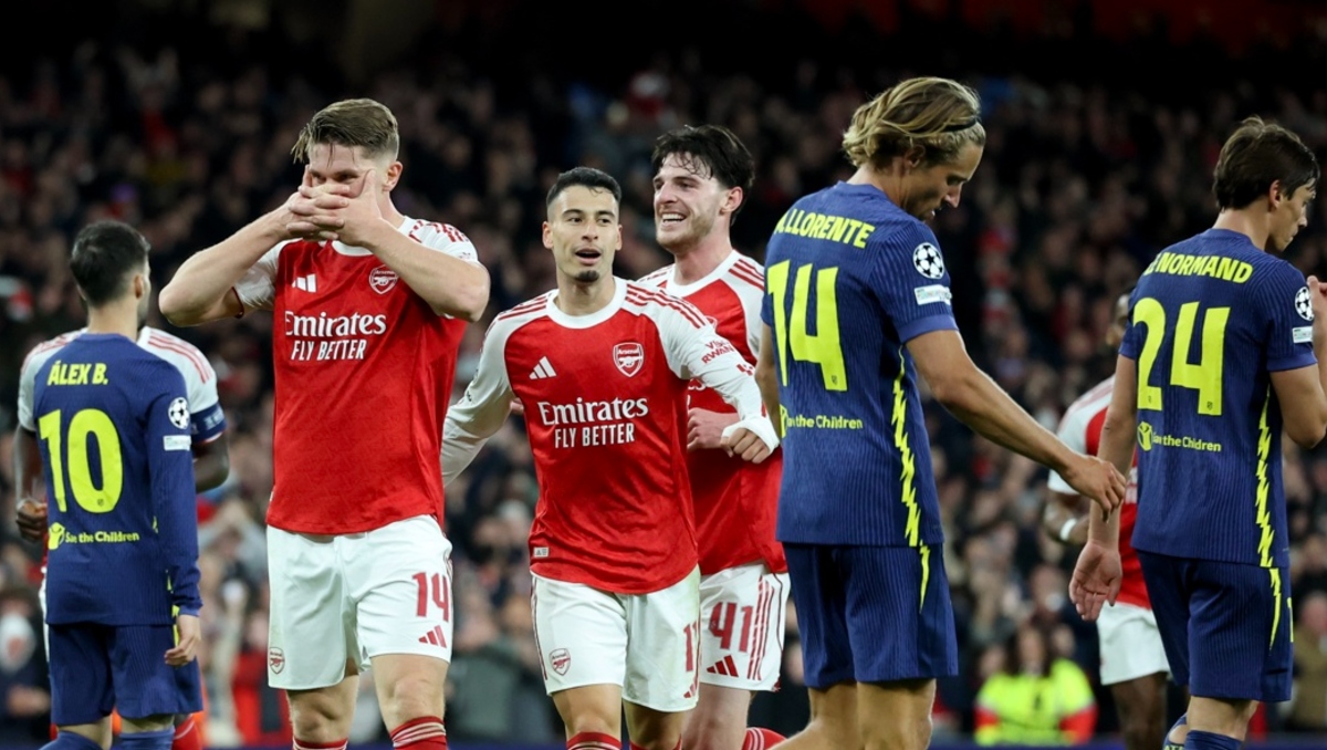 Arsenal aplasta al Atlético de Madrid en la Champions league con doblete de Gyökeres (EFE)