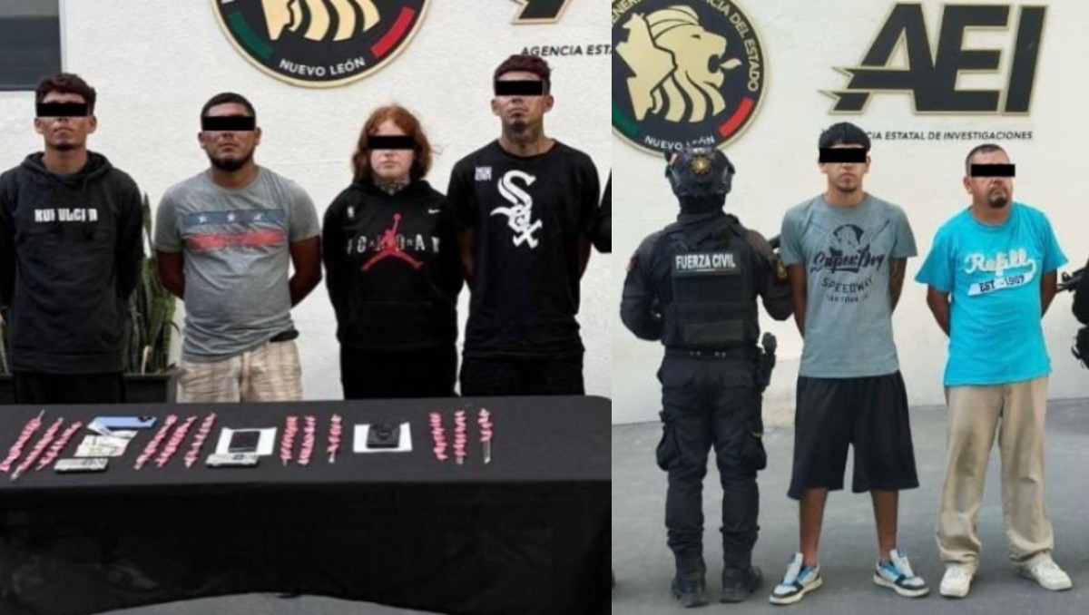 Fueron seis personas las detenidas en los dos operativos. Foto: Especial