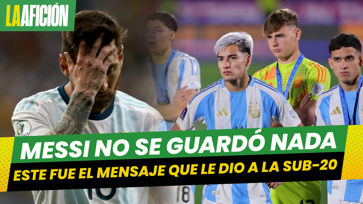 Lionel Messi envía contundente mensaje a la selección de Argentina tras caer en el Mundial Sub 20