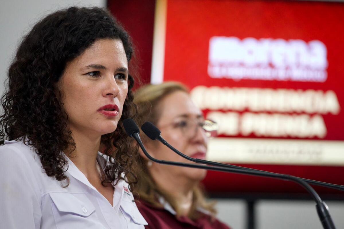 Luisa María Alcalde en conferencia de prensa desde Tamaulipas | Especial