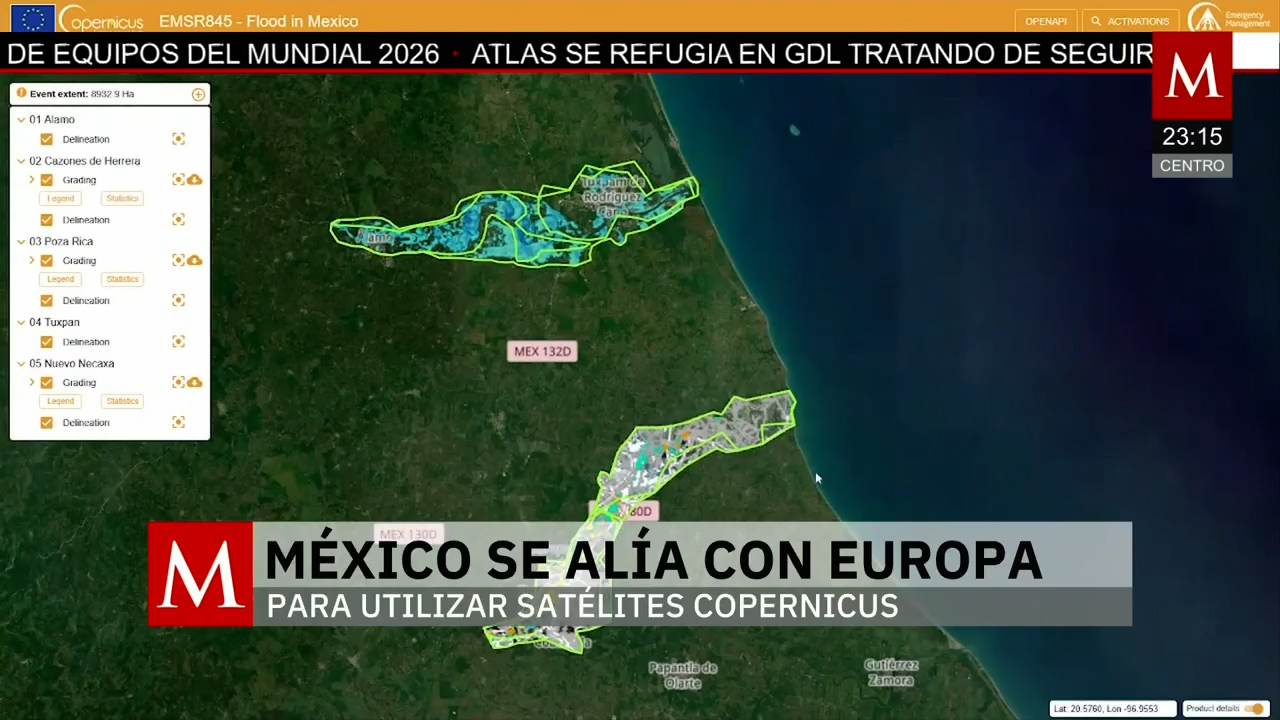 México y Europa colaboran para utilizar satélites Copernicus