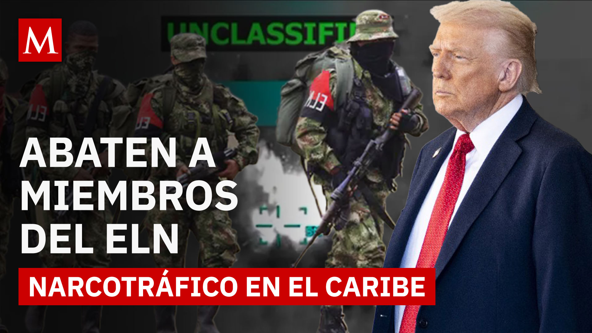 Operación en el mar Caribe: EU dice haber abatido a tres miembros del ELN