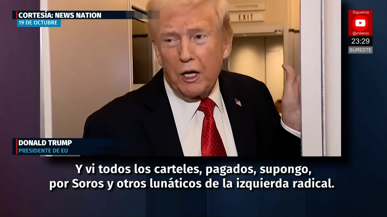 Trump utiliza video de inteligencia artificial para responder a protestas contra sus políticas