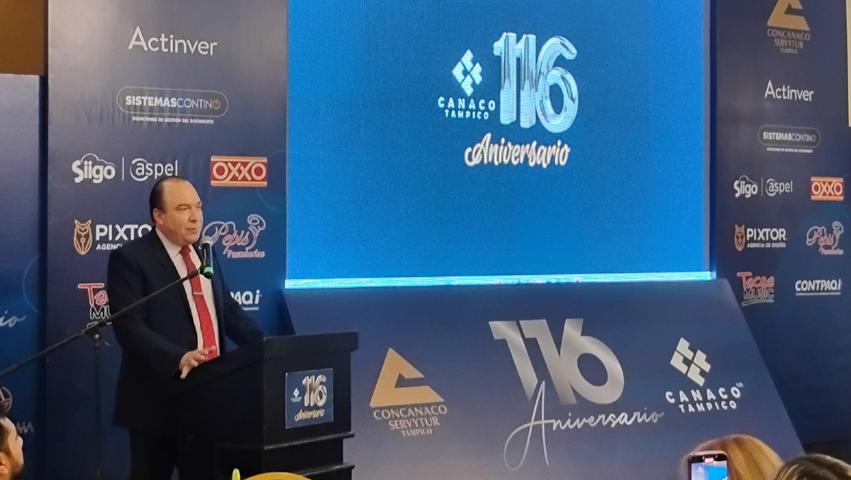 Canaco Tampico celebró su aniversario 116 con un evento.