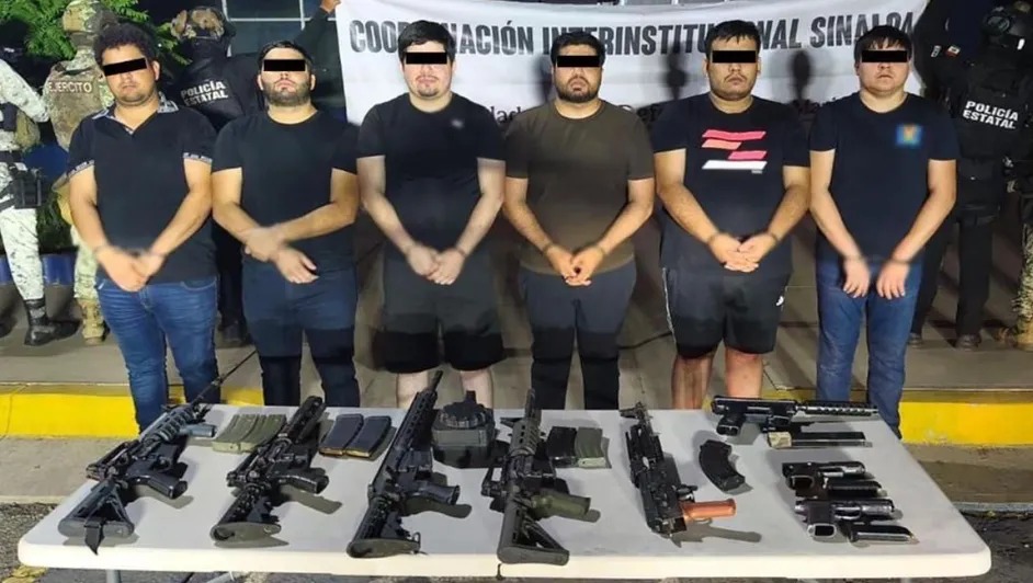 Detienen en Sinaloa a seis integrantes de la facción “Los Chapitos”