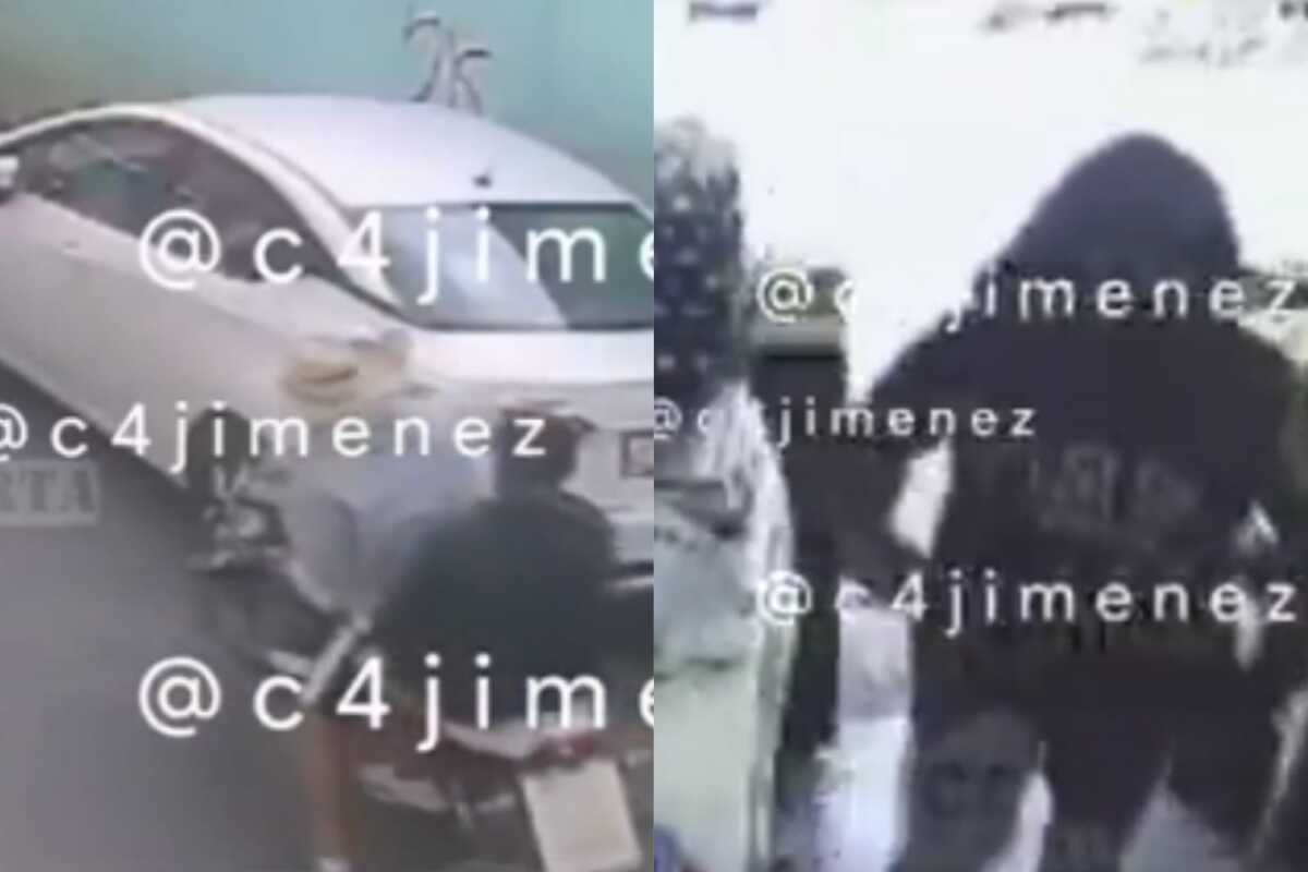 Dos personas participaron en este atraco.
