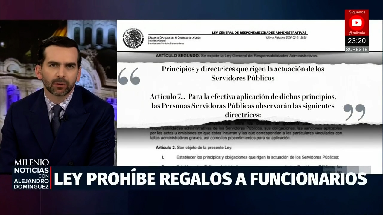 Funcionarios públicos no pueden aceptar regalos de entes privados según la ley