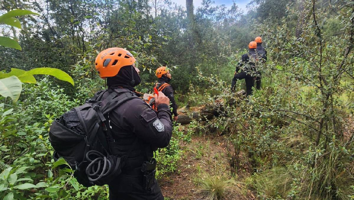 El hombre fue salvaguardado y auxiliado durante su descenso del Monte Tláloc. Foto: (Especial)