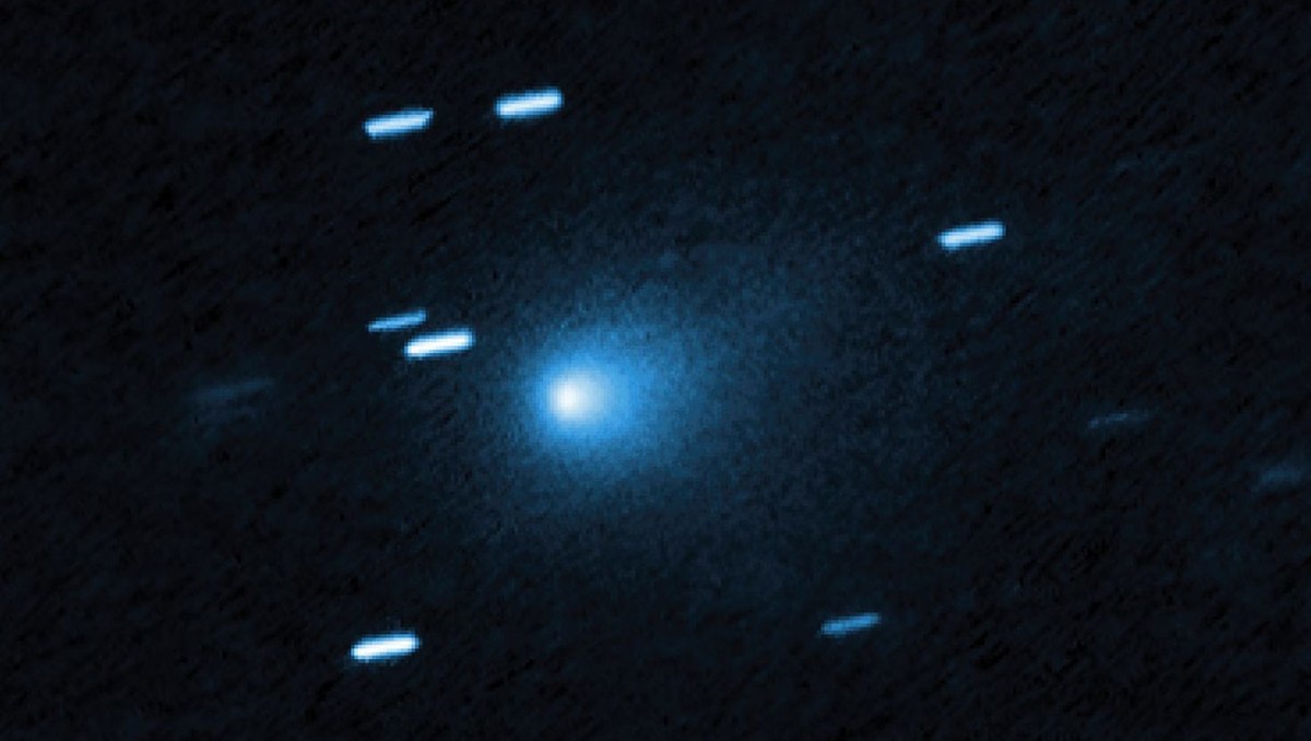 Imagen del Telescopio Espacial Hubble del cometa interestelar 3I/ATLAS. Hubble fotografió el cometa el 21 de julio de 2025. | FOTO: Cortesía la NASA