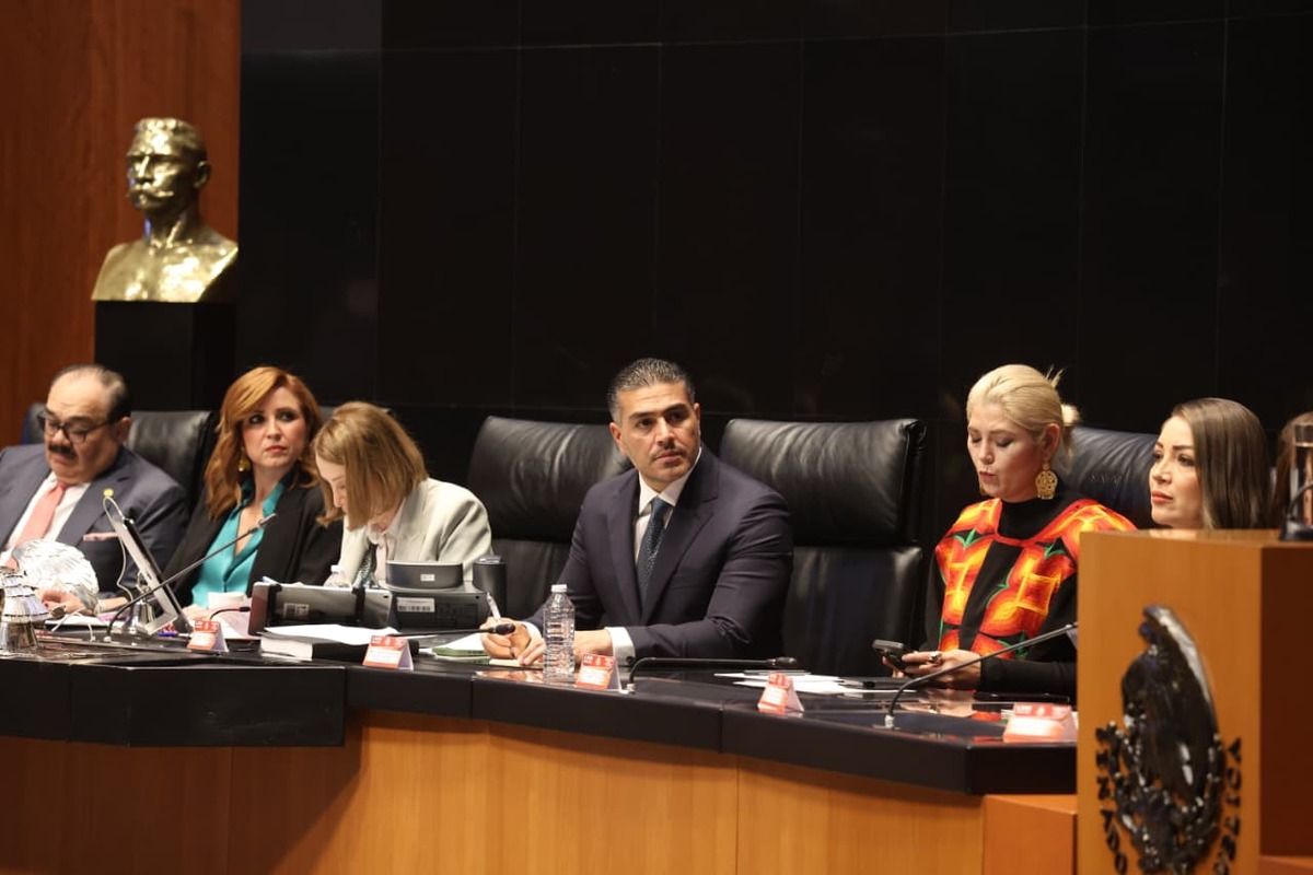 Omar García Harfuch, titular de la SSPC en comparecencia ante el Senado. | Especial
