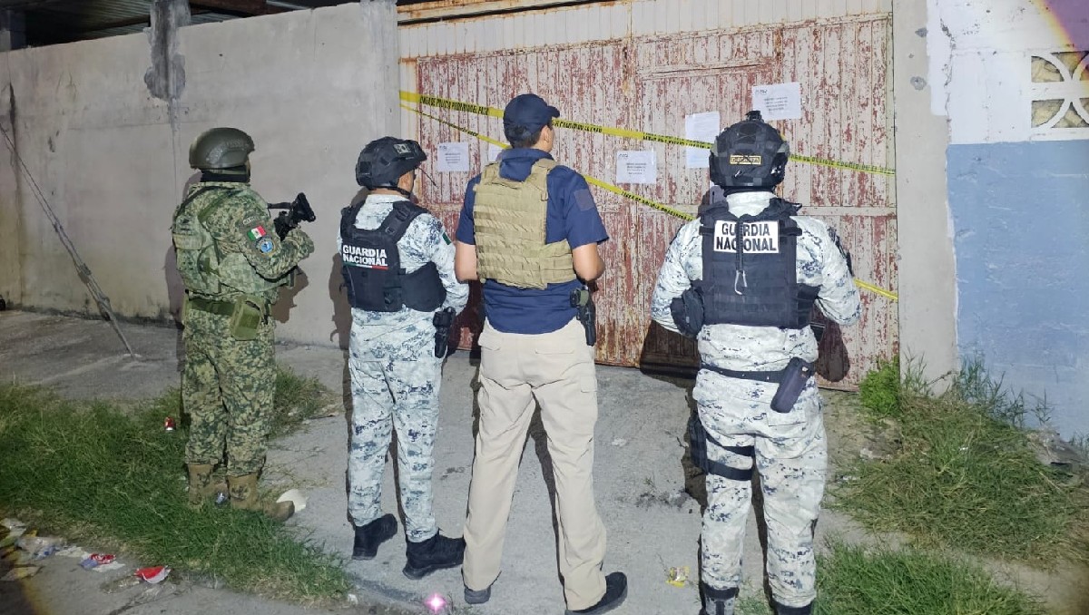 Realizan cateo en predio de Reynosa. (Fiscalía de Tamaulipas)