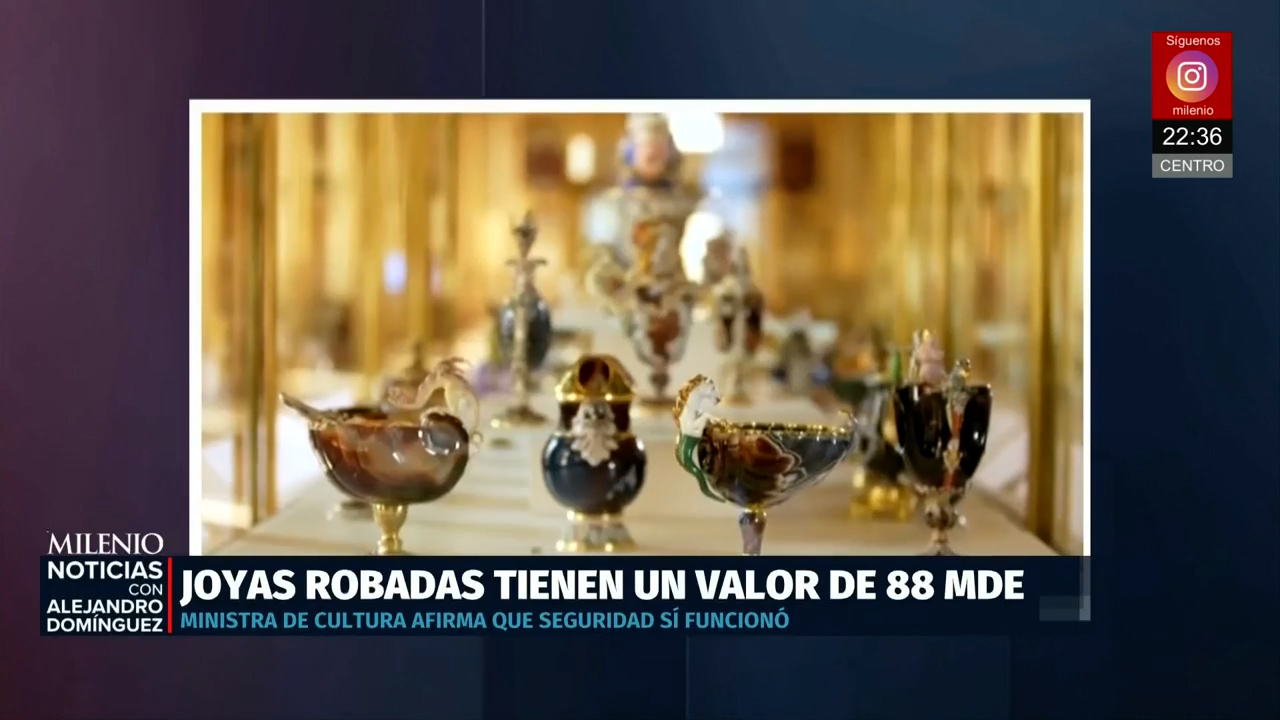 Robo en el Museo del Louvre en París involucra joyas por 102 millones de dólares