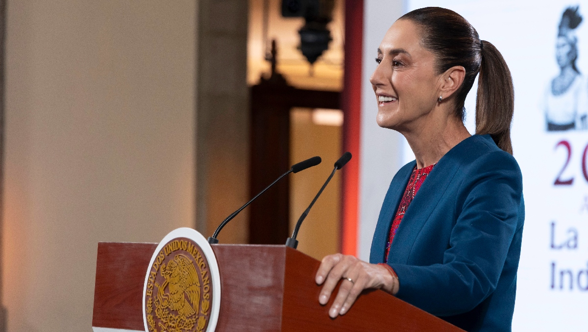 Desde el Salón de Tesorería, la Presidenta llevó a cabo su conferencia de prensa de este 22 de octubre. | Cortesía