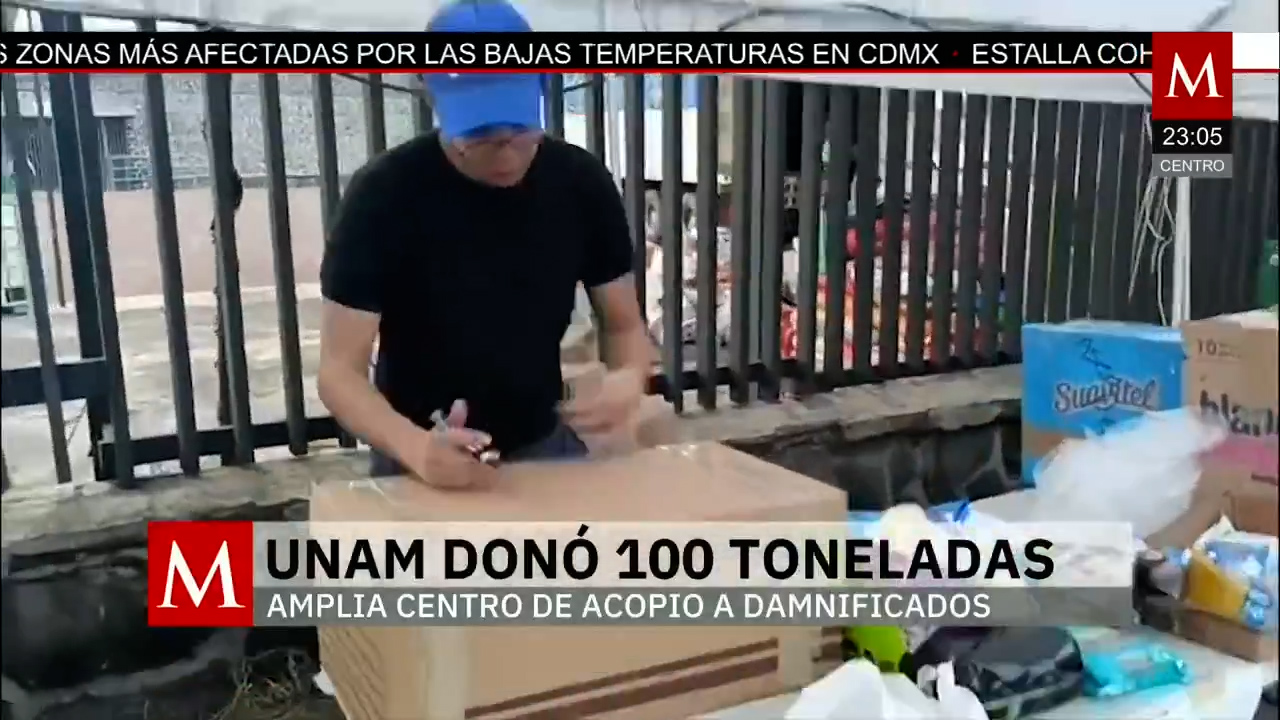 UNAM apoya a Veracruz con envío de 100 toneladas de ayuda humanitaria