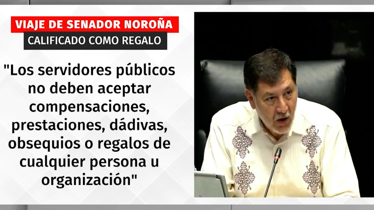 Viaje de Noroña a Palestina es calificado como regalo; podría violar la ley