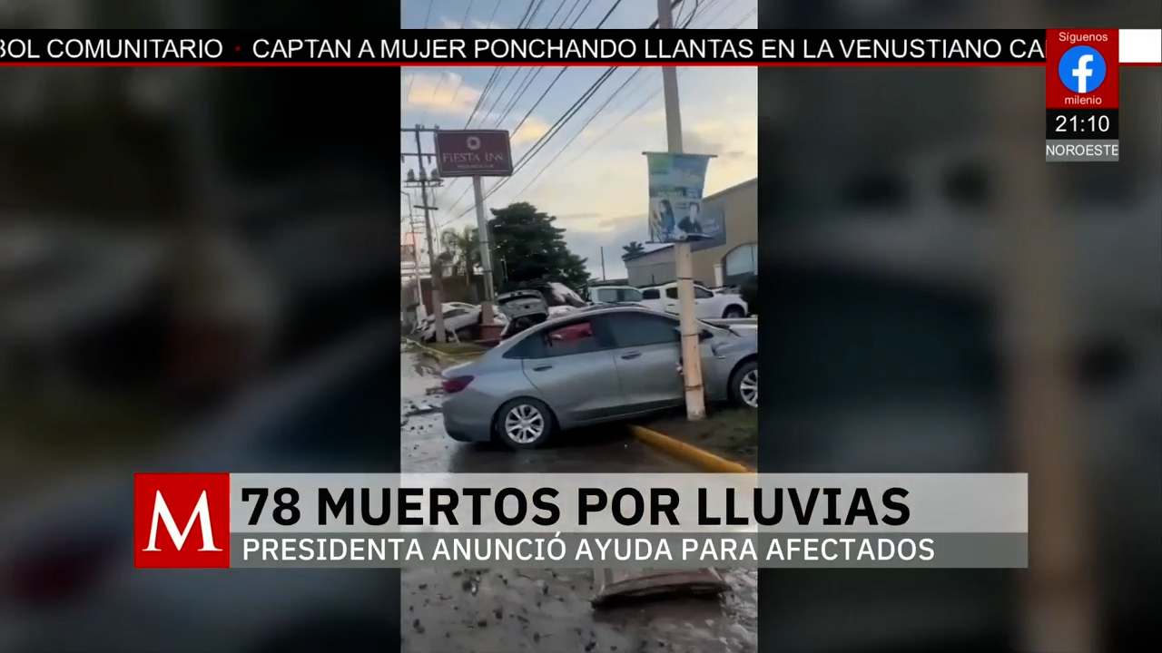 Arranca entrega de apoyos tras lluvias que dejaron 78 muertos en México