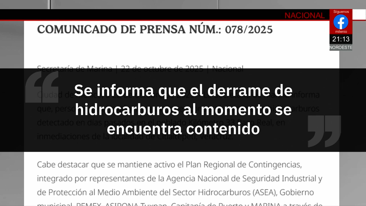 Derrame de hidrocarburos en río Tuxpan es contenido por autoridades