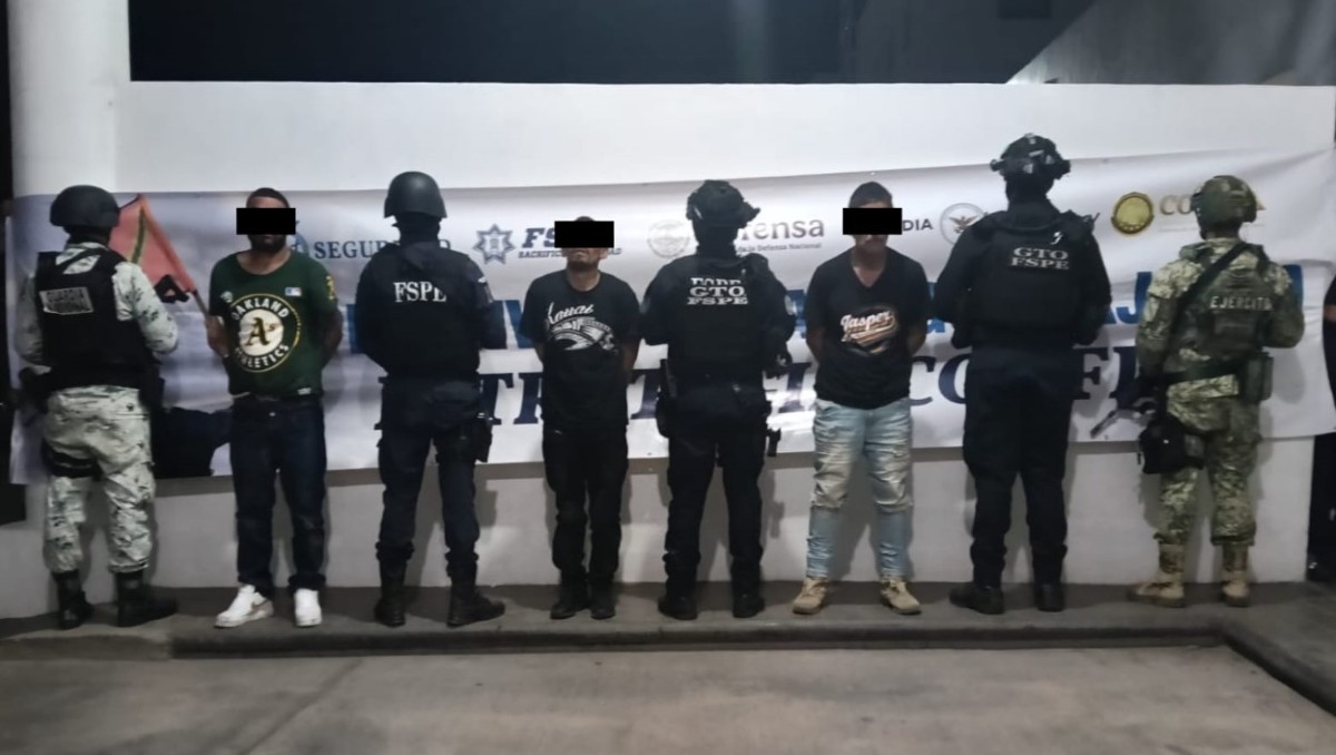 Detienen presuntos generadores de violencia durante operativo en Santa Rosa de Lima | Secretaría de Seguridad y Paz de Guanajuato.