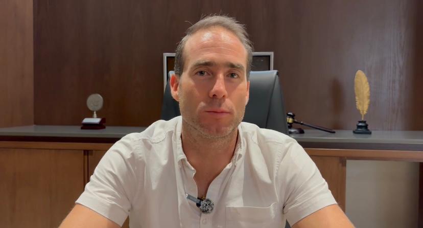 Diego Castañón Trejo, hablando sobre la proyección de ocupación hotelera y el desarrollo turístico del municipio | Especial
