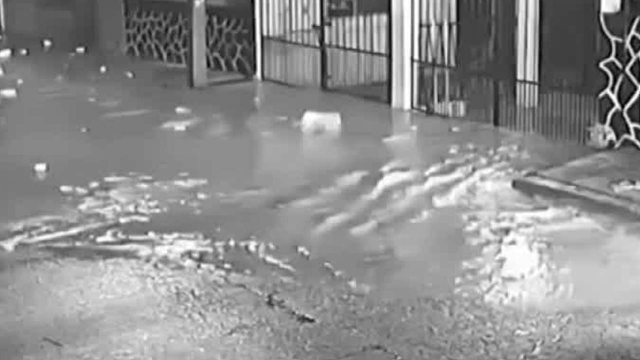 Difunden nuevos video del desbordamiento del Río Cazones en Veracruz