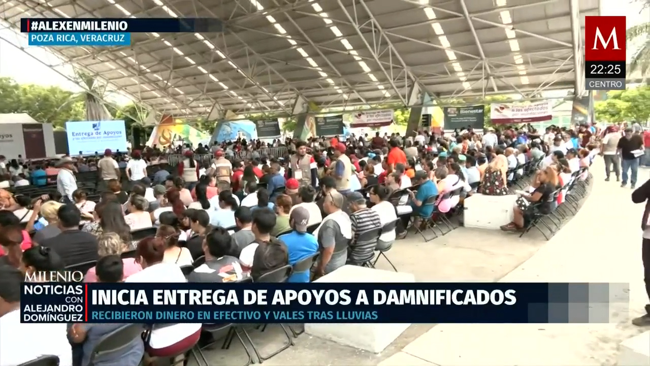 Entrega de apoyos a damnificados en Veracruz inicia con la Secretaría del Bienestar