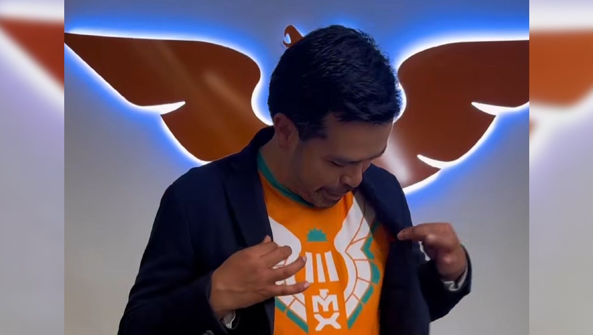 "La nueva piel naranja puede ser tuya", mencionó Máynez. | @alvarezmaynez