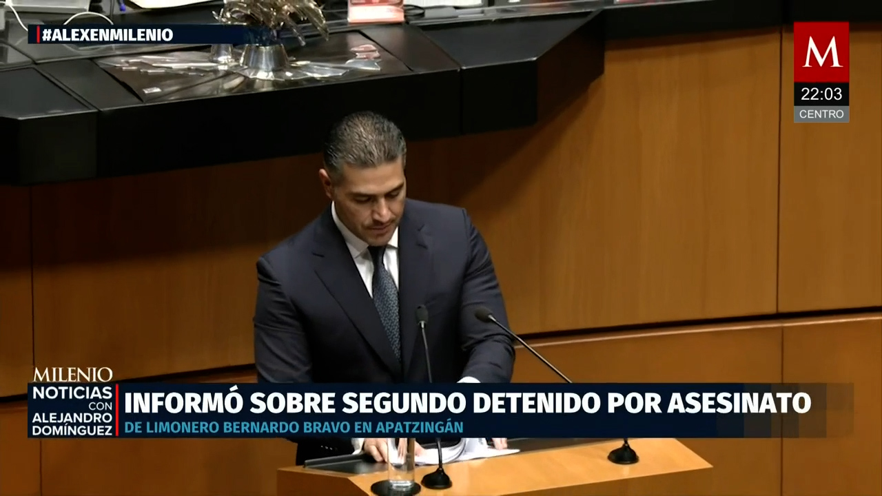 Omar García Harfuch asegura ante el Senado que la estrategia de seguridad avanza por buen camino