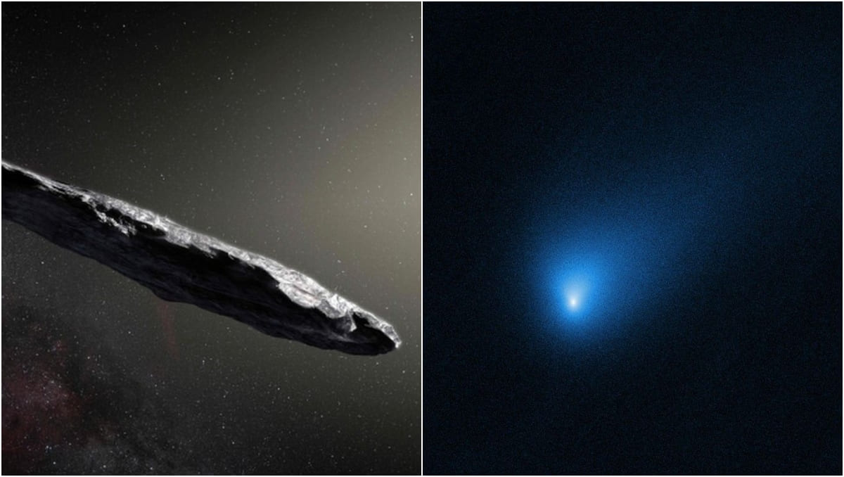 ‘Oumuamua y Borisov fueron descubiertos en 2017 y 2019, respectivamente | Nasa