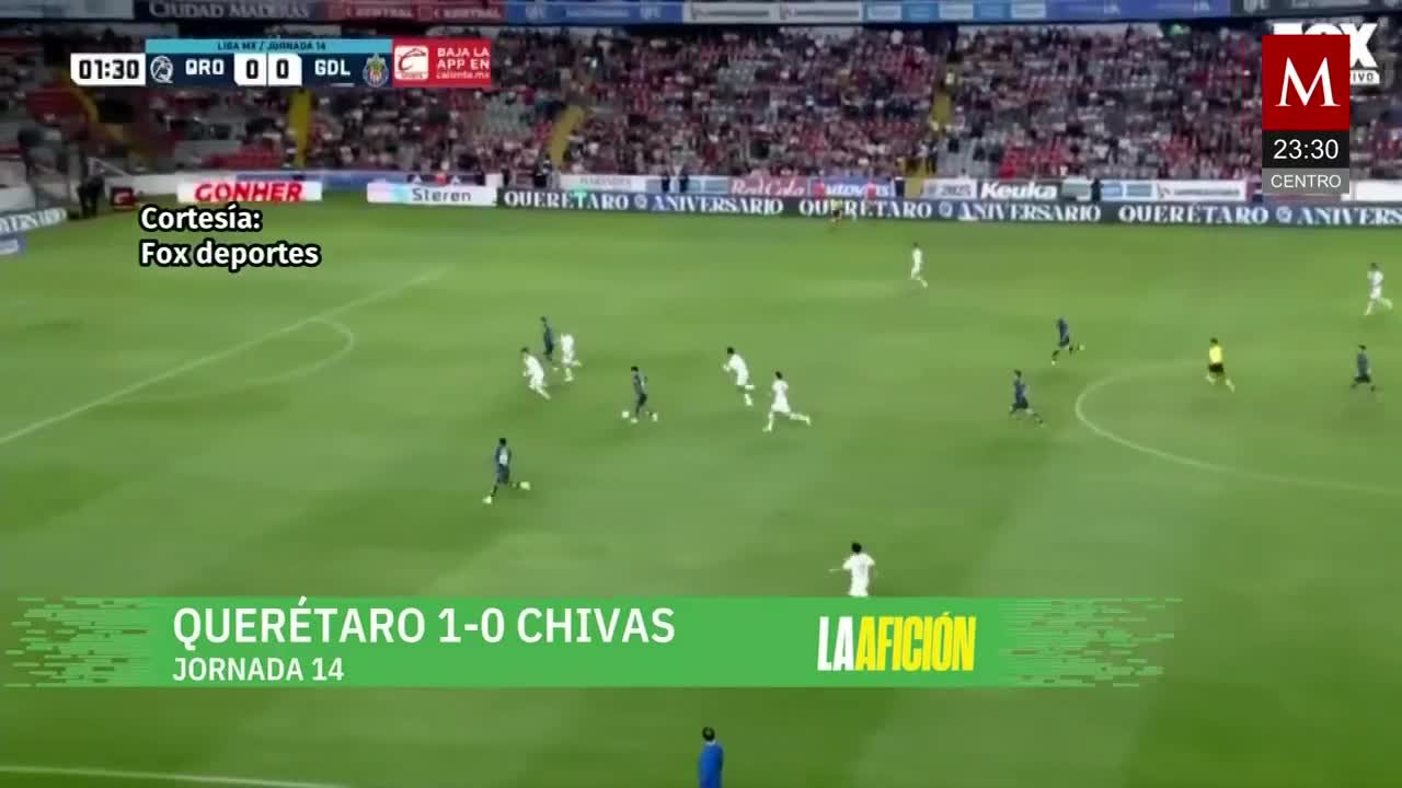 Querétaro vence a las Chivas 1-0 | Milenio Noticias La Afición, 22 de octubre de 2025
