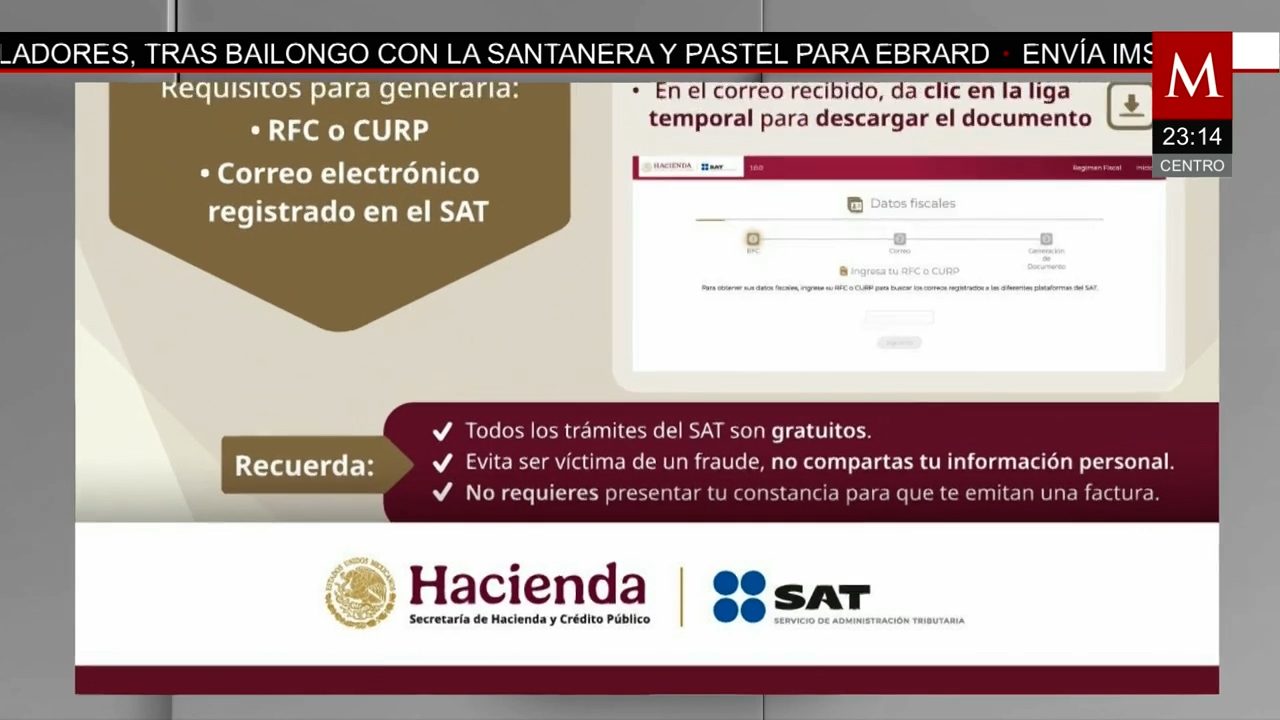 SAT facilita cédula de datos fiscales en línea de manera gratuita