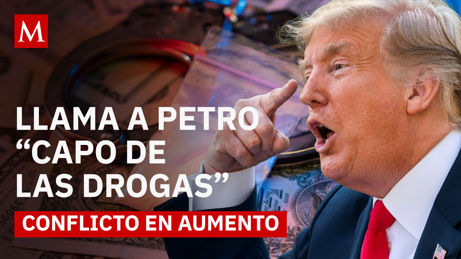 Trump anuncia fin de ayuda a Colombia y acusa a Petro de narcotráfico