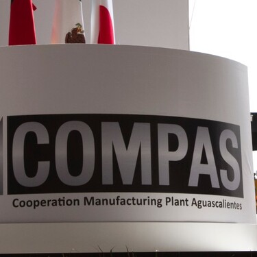 Cooperation Manufacturing Plant (Compas), el complejo de manufactura automotriz ubicado en Aguascalientes, cerrará en 2026. Foto: Especial
