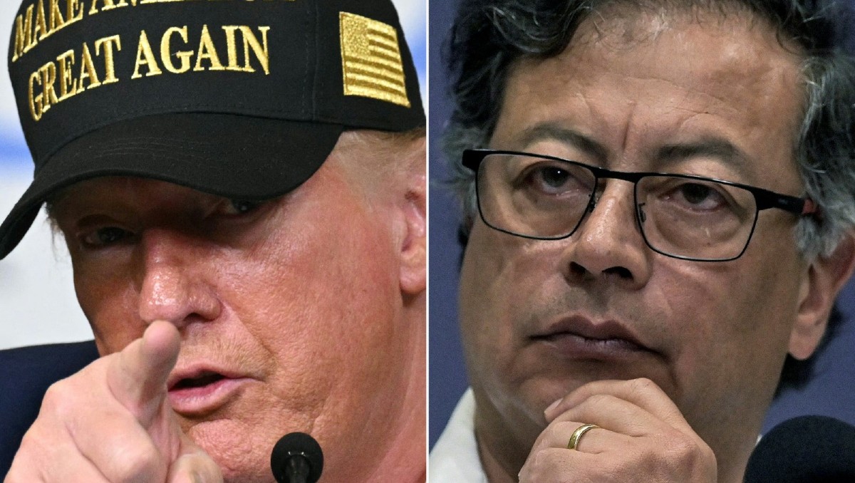 Donald Trump acusó a Gustavo Petro de ser "líder del narcotráfico". | AFP