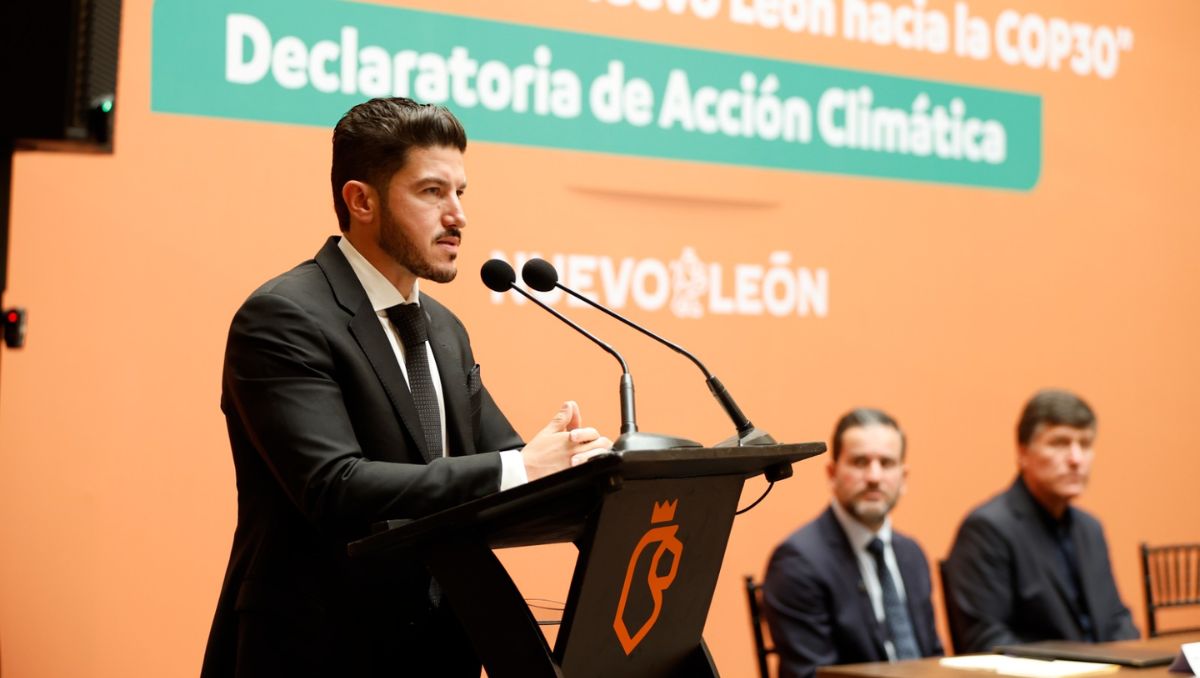 Firma de la declaratoria de acción climática en Nuevo León. | Jorge López
