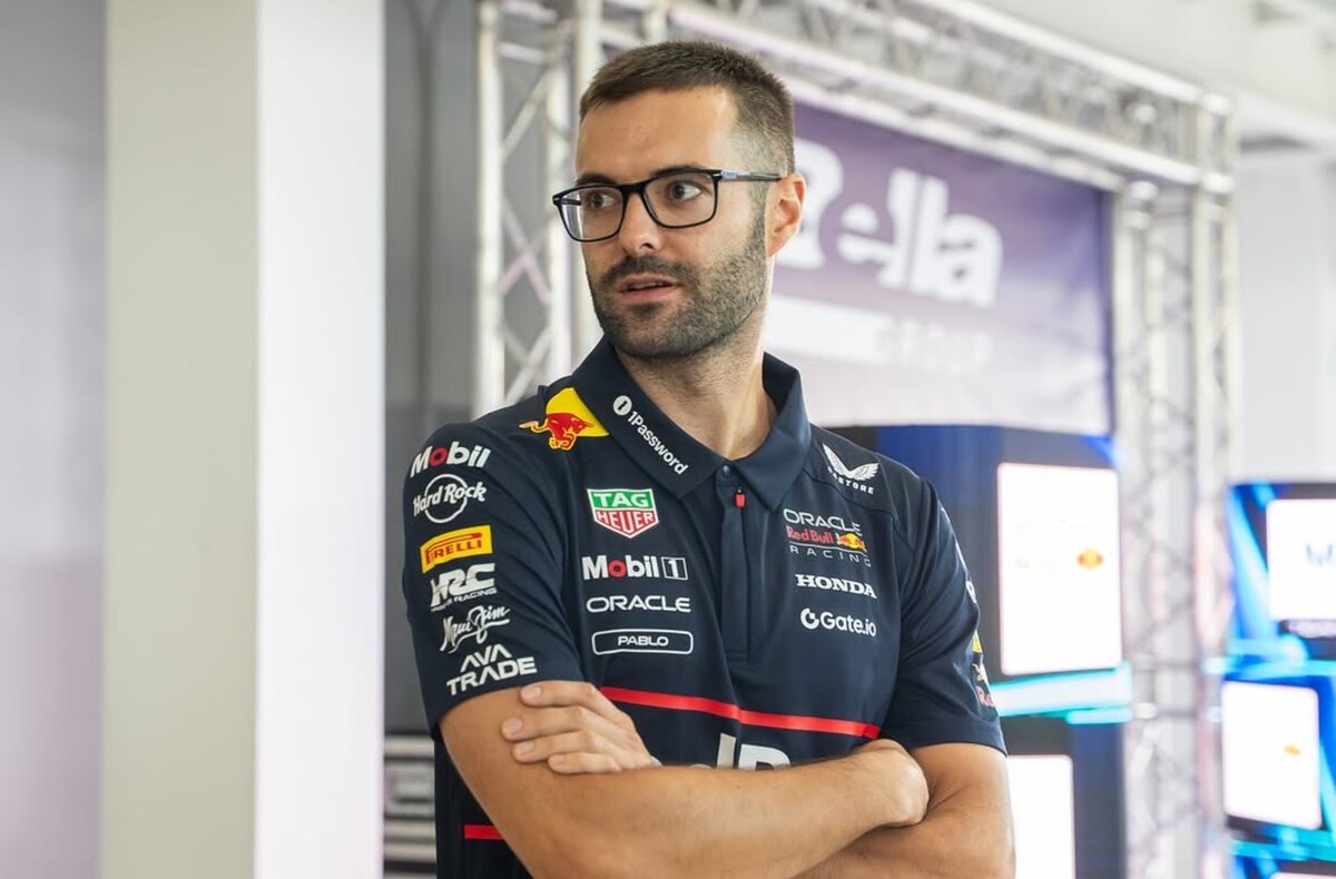 Pablo Terroba, ingeniero de la escudería Red Bull (Instagram @pablo_terrobaf1)