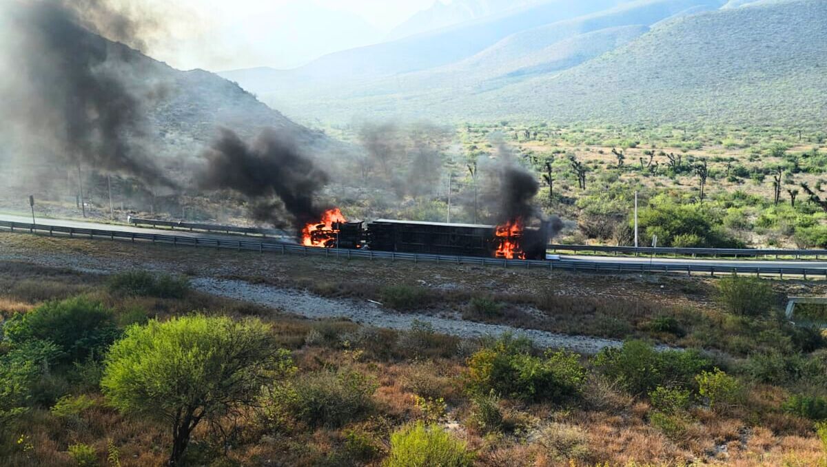 El tramo Monterrey - Saltillo fue cerrado por las labores de PC. | Especial.