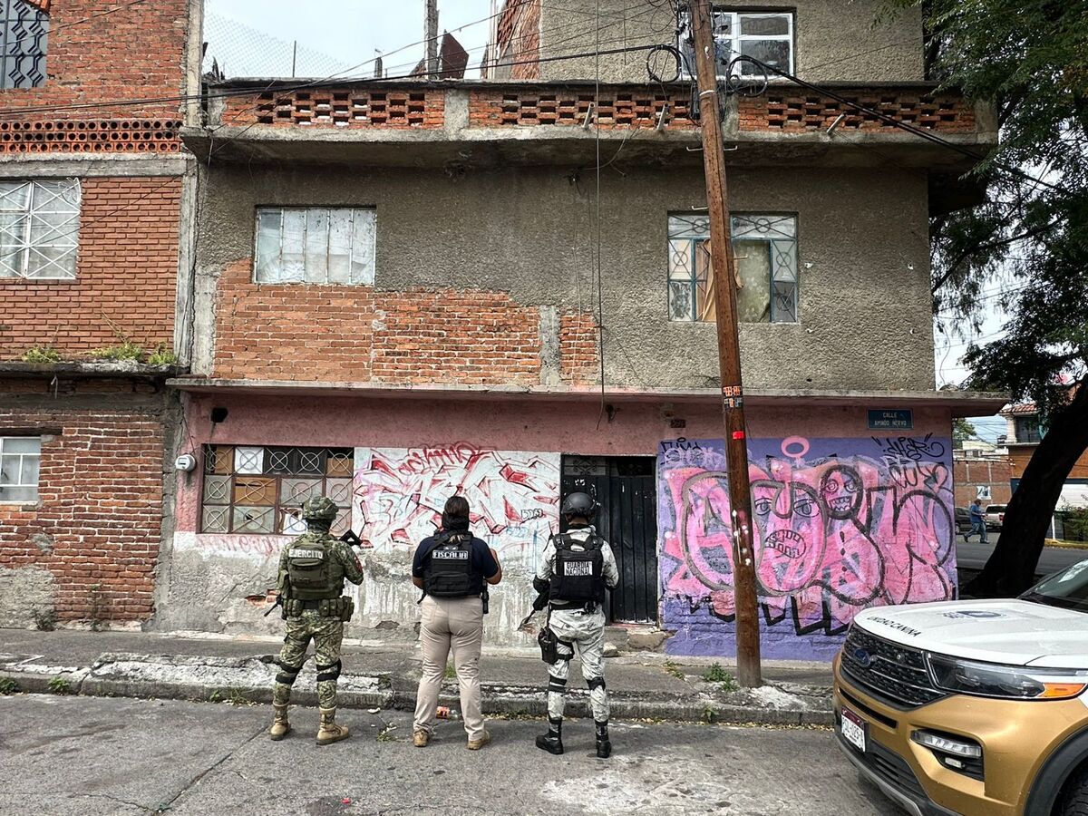 Vivienda cateada en Morelia por narcomenudeo. | Especial