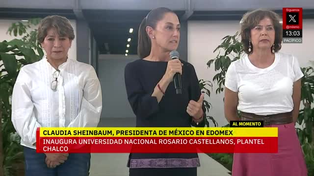 Claudia Sheinbaum inaugura la Universidad Rosario Castellanos en Chalco