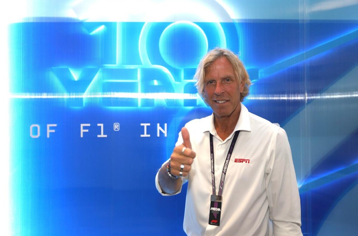 Juan Fossaroli, periodista argentino que realiza la cobertura del Campeonato Mundial de la Fórmula 1 (Jorge Carballo)