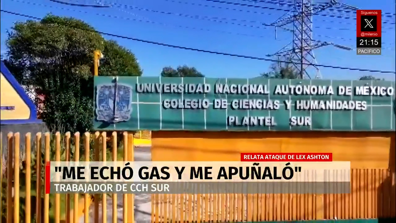 Armando, trabajador del CCH Sur, da su testimonio tras el ataque de Alex Ashton en la UNAM