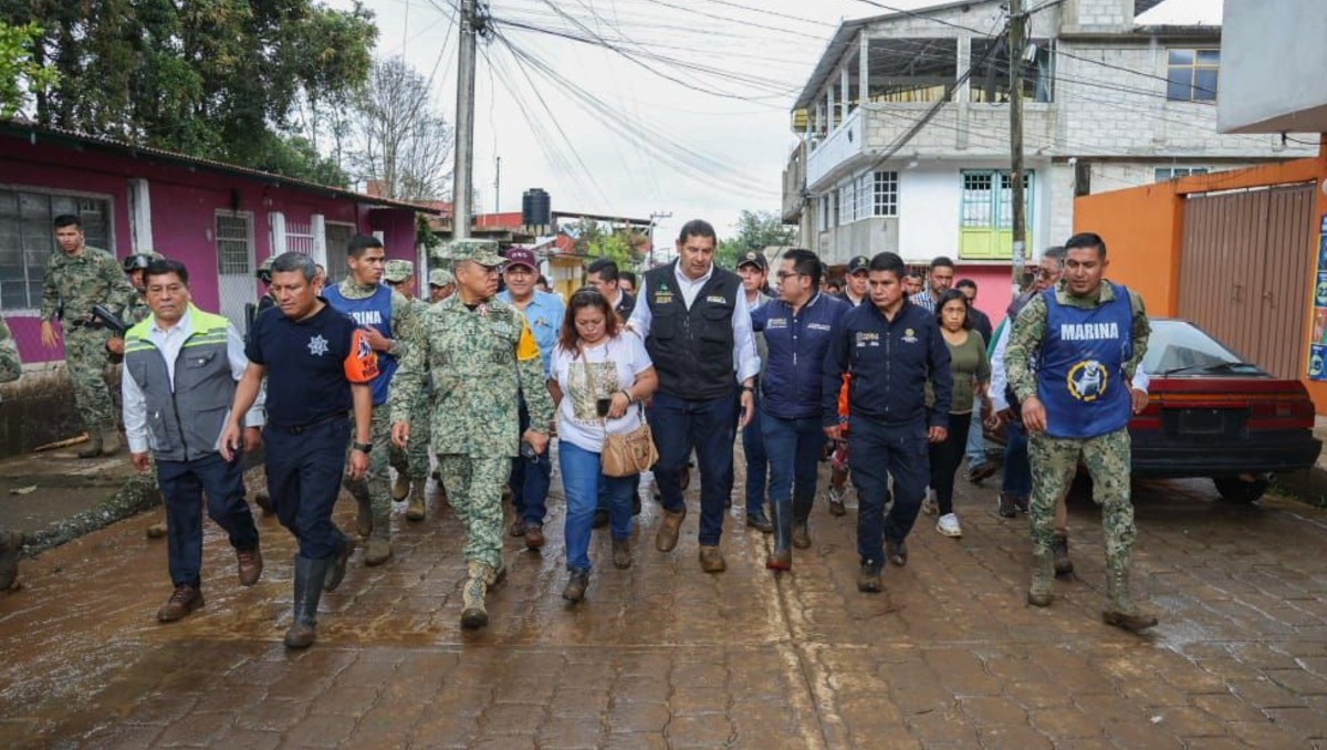 Gobierno atiende contingencia por las intensas lluvias en la Sierra Norte de Puebla | Especial