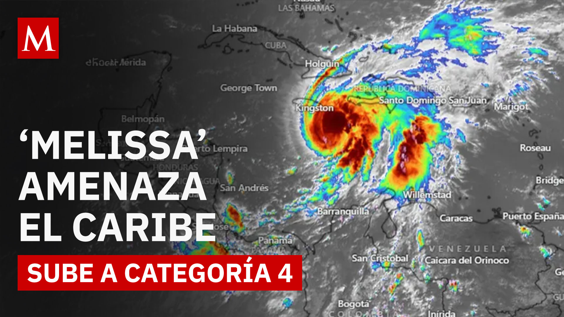 Huracán 'Melissa' se intensifica a categoría 4: muertos, zonas afectadas y pronóstico