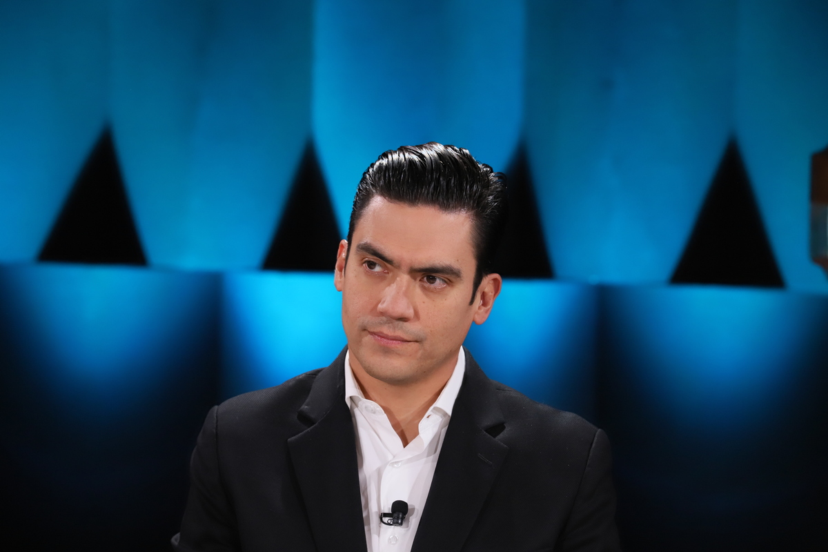 Jorge Romero, presidente del Partido Acción Nacional (PAN), durante la visita a Café Milenio. | Octavio Hoyos
