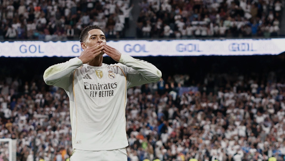 Jude Bellingham anotó en el triunfo de Real Madrid sobre Barcelona en El Clásico de LaLiga (EFE)