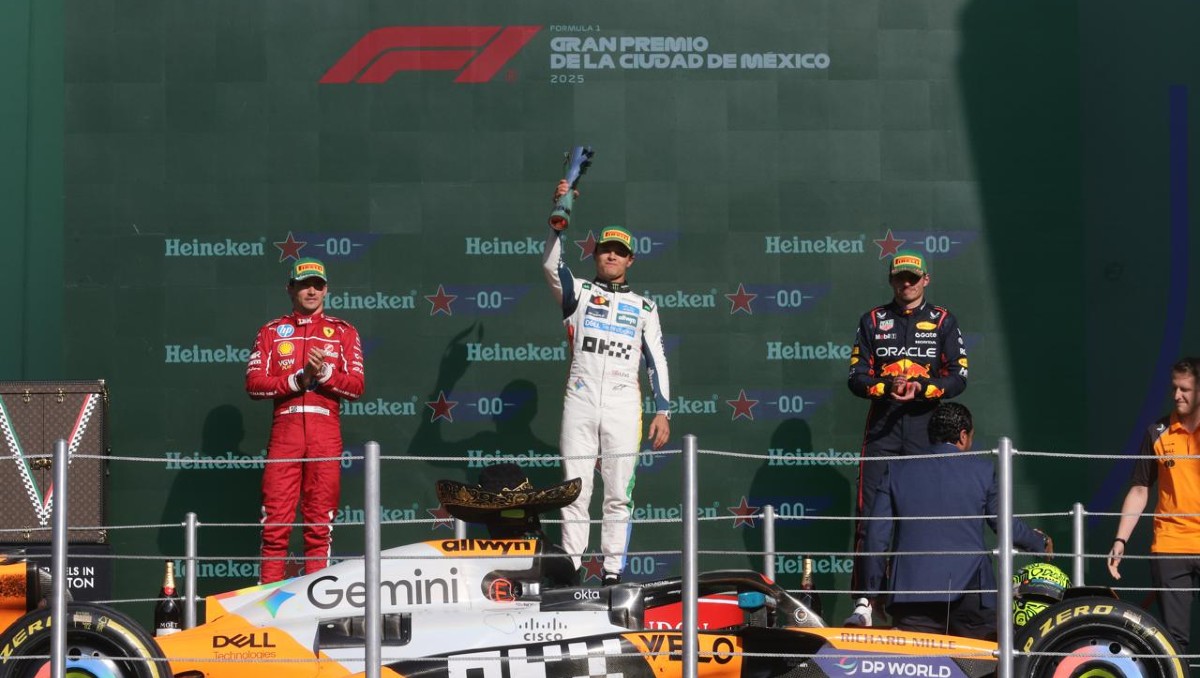 Lando Norris gana el Gran Premio de México y toma el liderato del Campeonato de Fórmula 1 (Jorge Carballo)