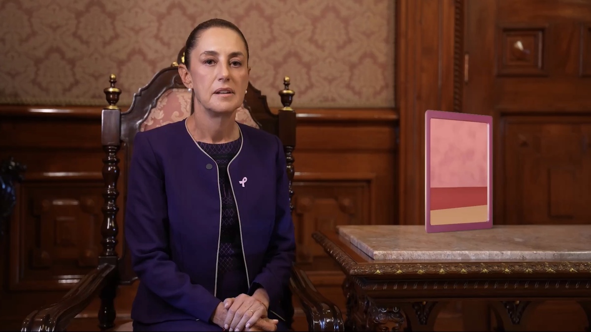 La mandataria compartió un video en el que destacó las acciones del gobierno ante el cáncer de mama. (Especial)