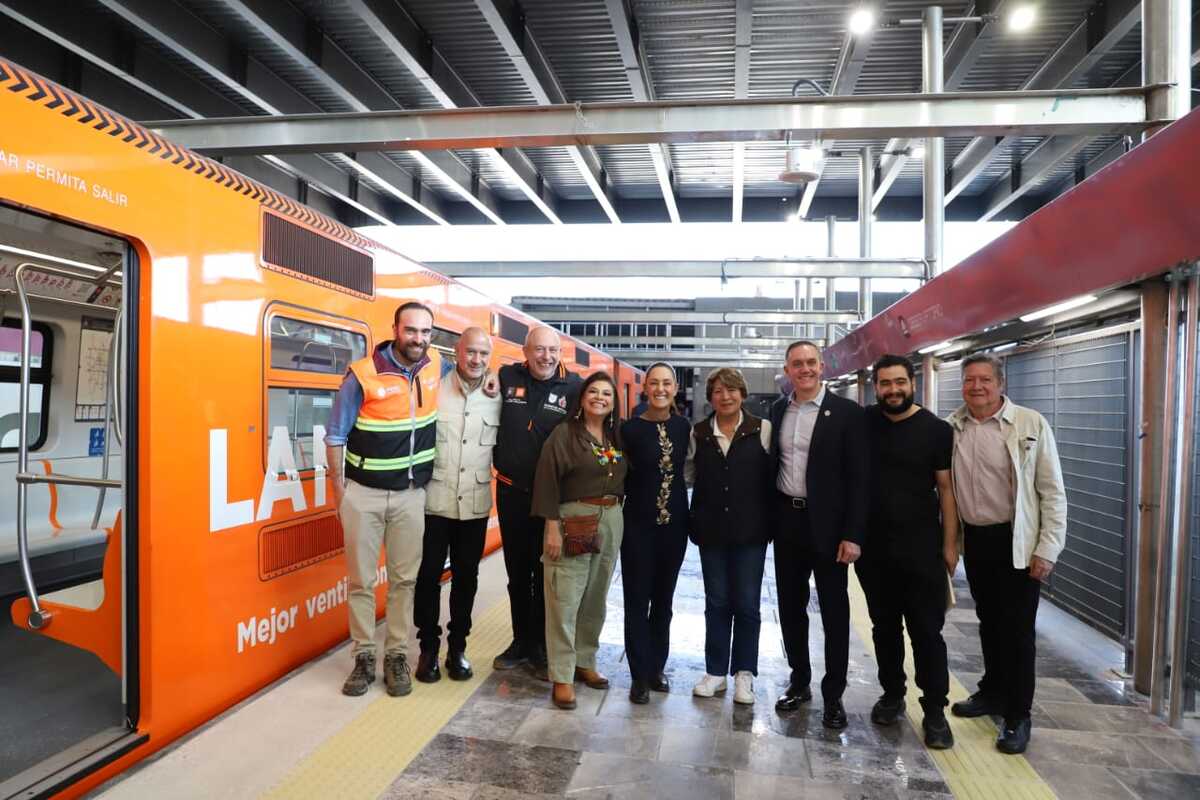 Sheinbaum, Delfina y Brugada también recorrieron la estación Observatorio del Metro de CdMx. Foto: (Javier Ríos)