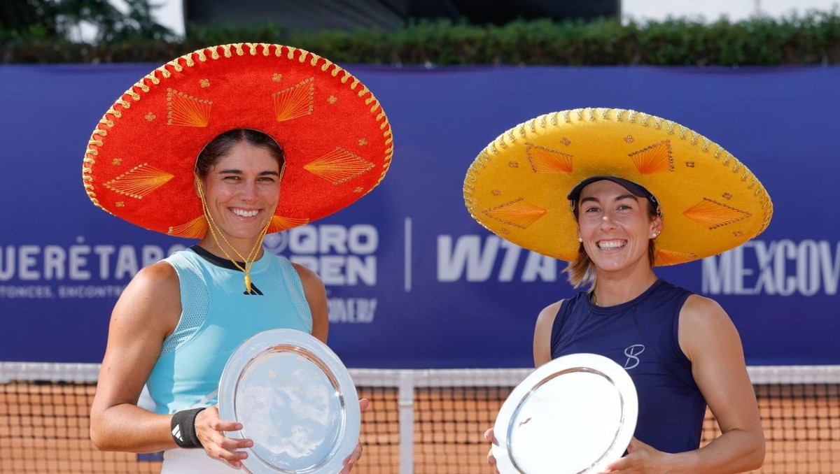 Herrero Linana y Strakhova levantan el título de dobles en el Querétaro Open (Cortesía)
