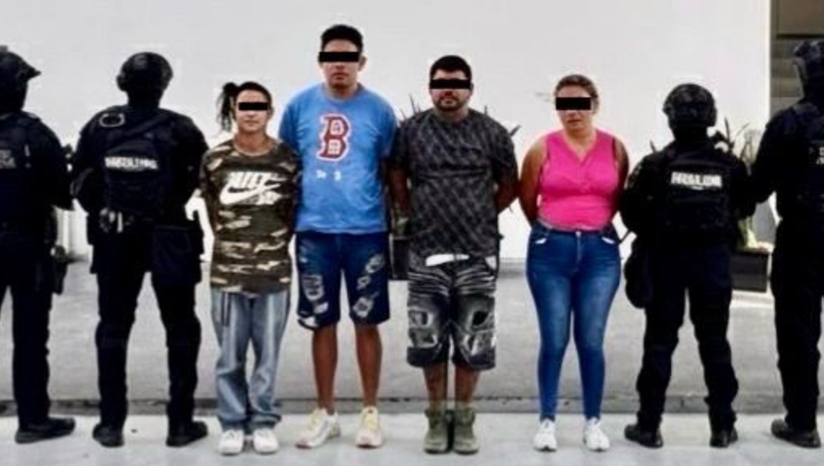 José, de 26 años de edad; Carlos, de 35; Alberto, de 28, y Arely, de 25 años. Foto: Especial